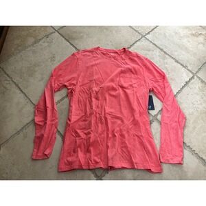 NWT Gap Long Sleeve Soft Wash Orange Tee - Men's L